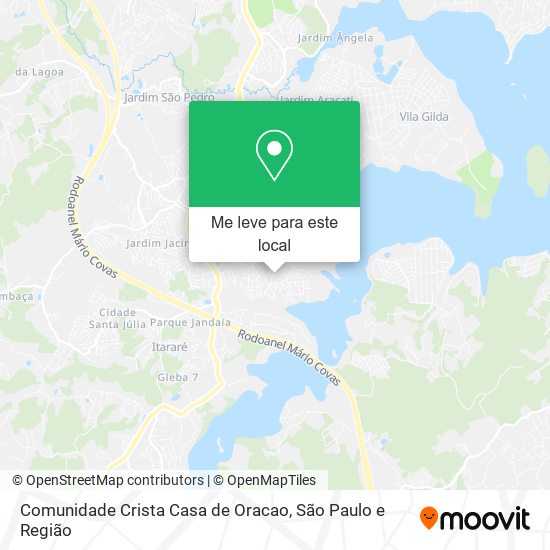 Comunidade Crista Casa de Oracao mapa
