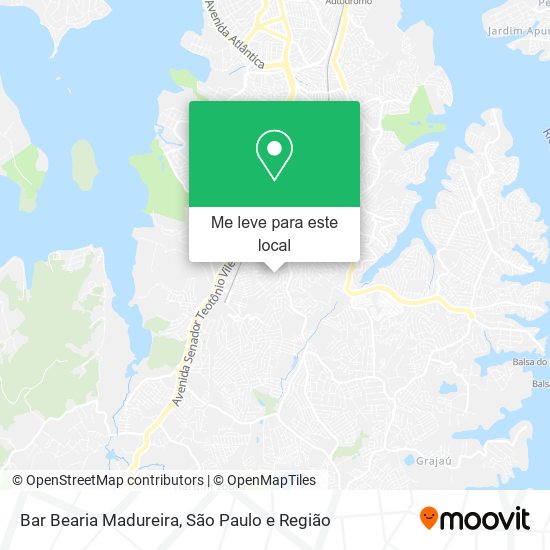 Bar Bearia Madureira mapa