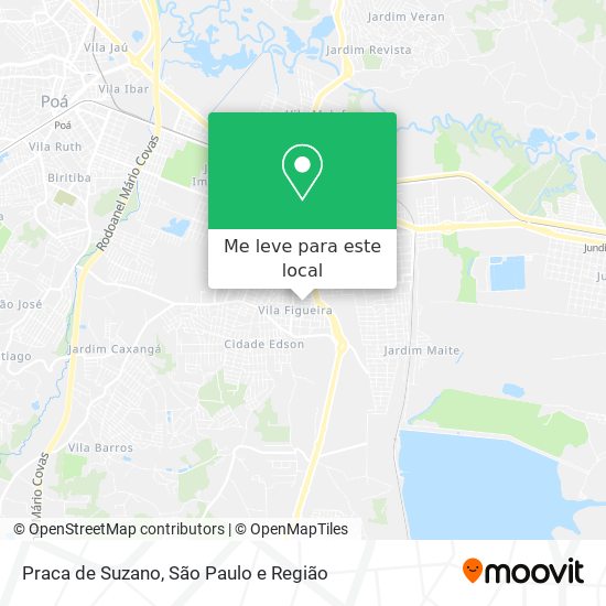 Praca de Suzano mapa