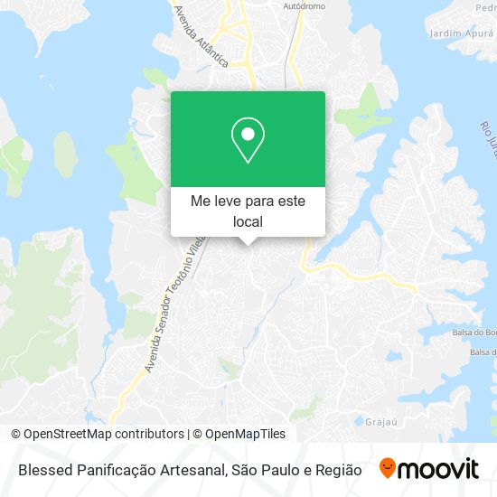 Blessed Panificação Artesanal mapa