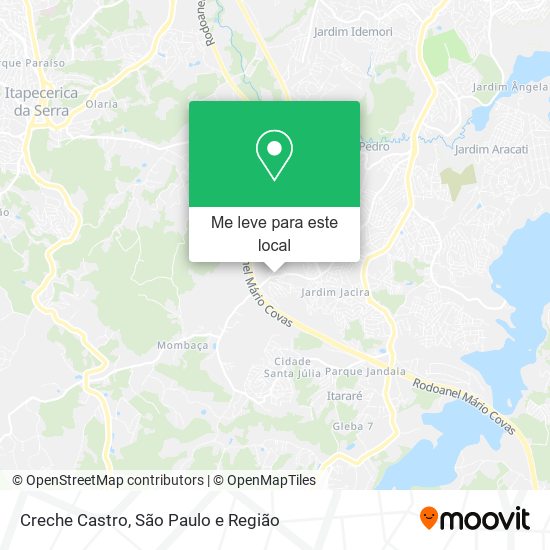 Creche Castro mapa