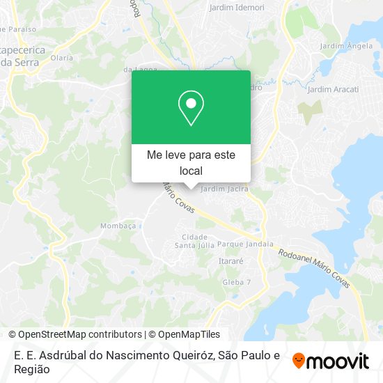 E. E. Asdrúbal do Nascimento Queiróz mapa