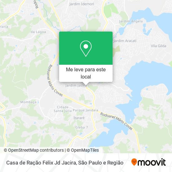 Casa de Ração Félix Jd Jacira mapa