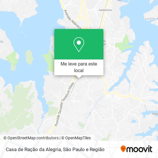 Casa de Ração da Alegria mapa