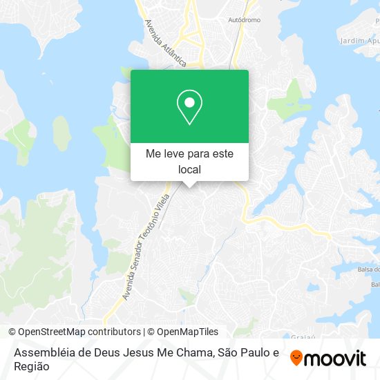 Assembléia de Deus Jesus Me Chama mapa