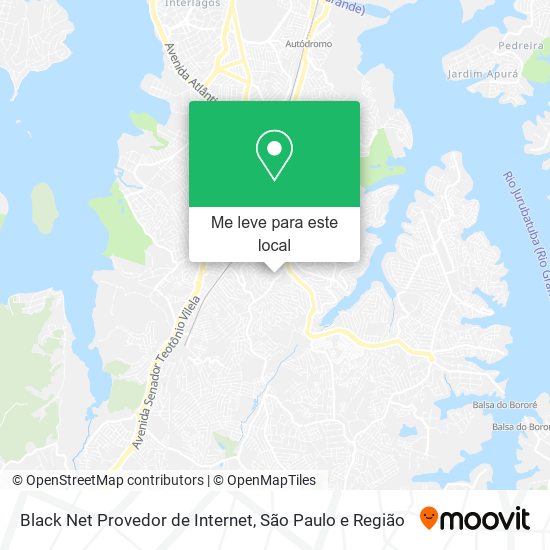 Black Net Provedor de Internet mapa