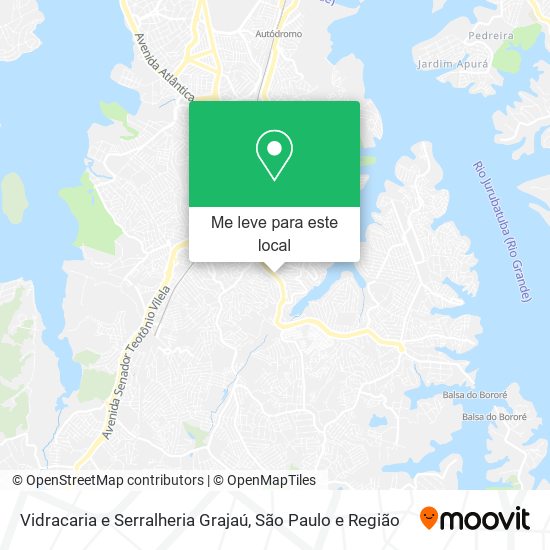 Vidracaria e Serralheria Grajaú mapa