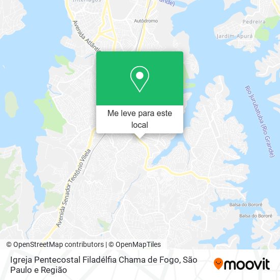 Igreja Pentecostal Filadélfia Chama de Fogo mapa