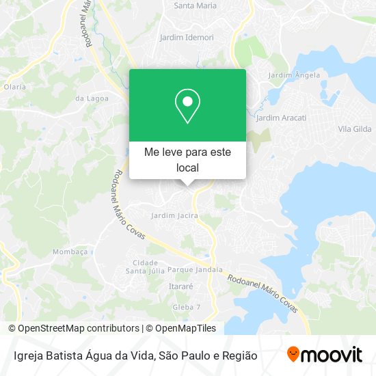 Igreja Batista Água da Vida mapa