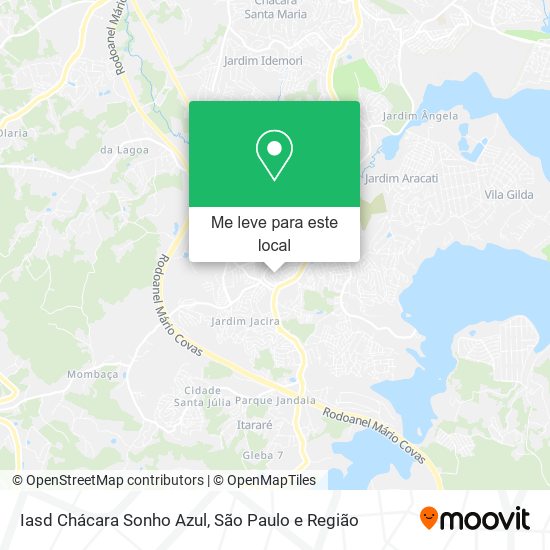Iasd Chácara Sonho Azul mapa