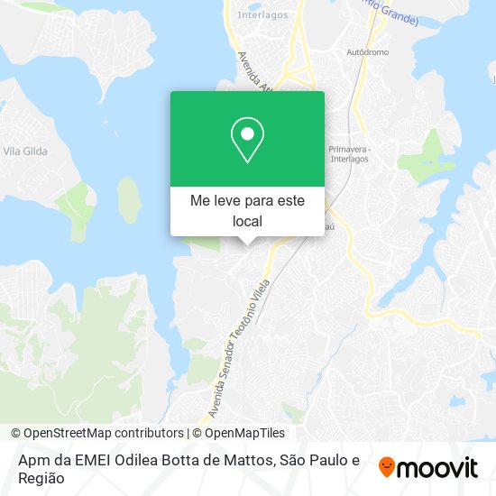 Apm da EMEI Odilea Botta de Mattos mapa
