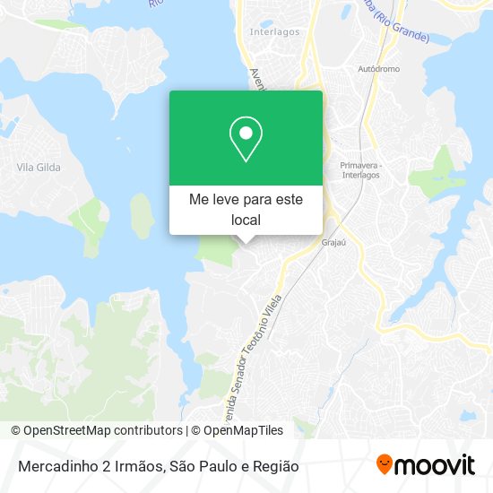 Mercadinho 2 Irmãos mapa