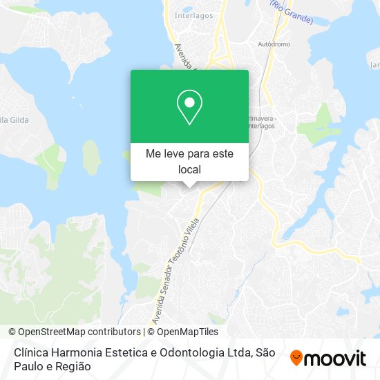 Clínica Harmonia Estetica e Odontologia Ltda mapa