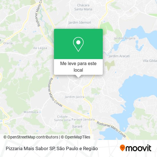 Pizzaria Mais Sabor SP mapa