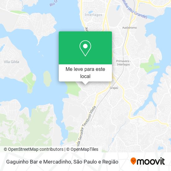 Gaguinho Bar e Mercadinho mapa