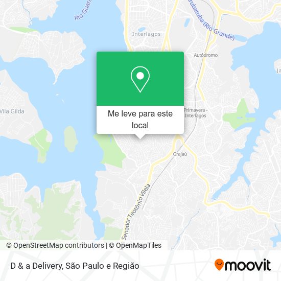 D & a Delivery mapa