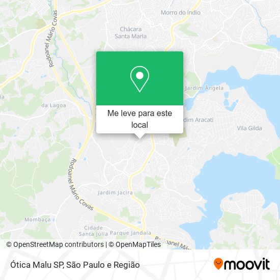 Ótica Malu SP mapa