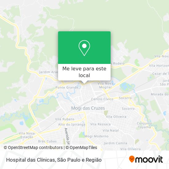 Hospital das Clínicas mapa