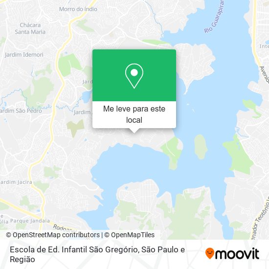 Escola de Ed. Infantil São Gregório mapa