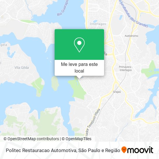 Politec Restauracao Automotiva mapa