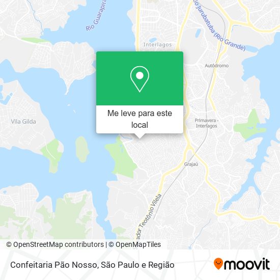 Confeitaria Pão Nosso mapa