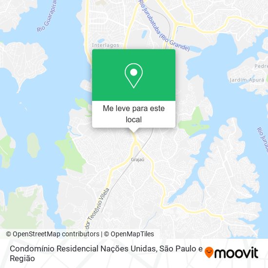 Condomínio Residencial Nações Unidas mapa