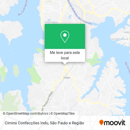 Cimins Confecções Indu mapa