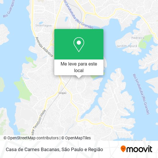 Casa de Carnes Bacanas mapa