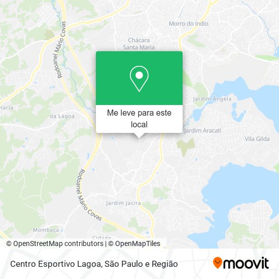 Centro Esportivo Lagoa mapa