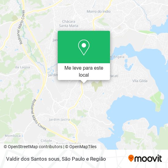 Valdir dos Santos sous mapa