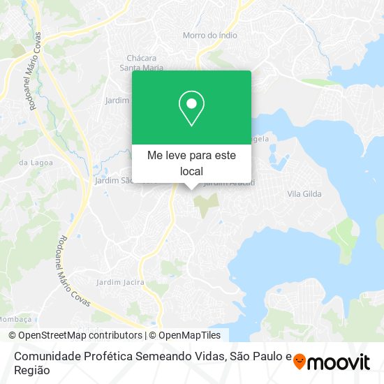 Comunidade Profética Semeando Vidas mapa