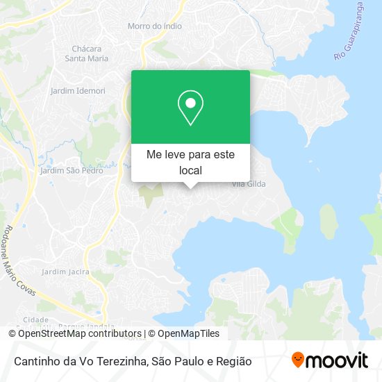 Cantinho da Vo Terezinha mapa