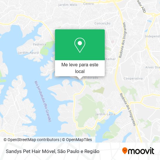 Sandys Pet Hair Móvel mapa