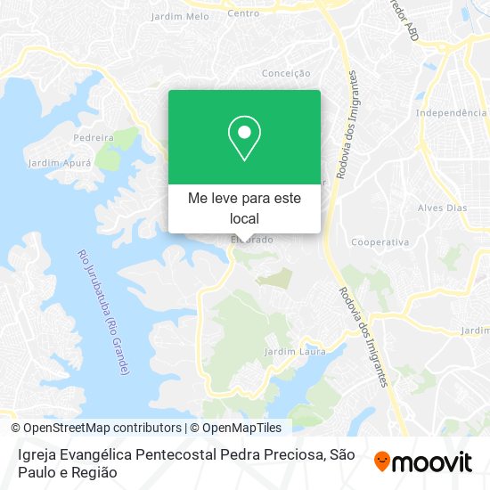 Igreja Evangélica Pentecostal Pedra Preciosa mapa