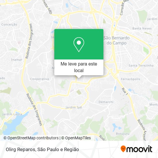 Olirg Reparos mapa