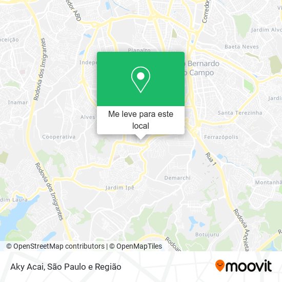Aky Acai mapa