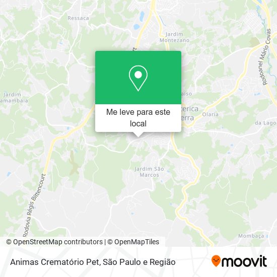 Animas Crematório Pet mapa