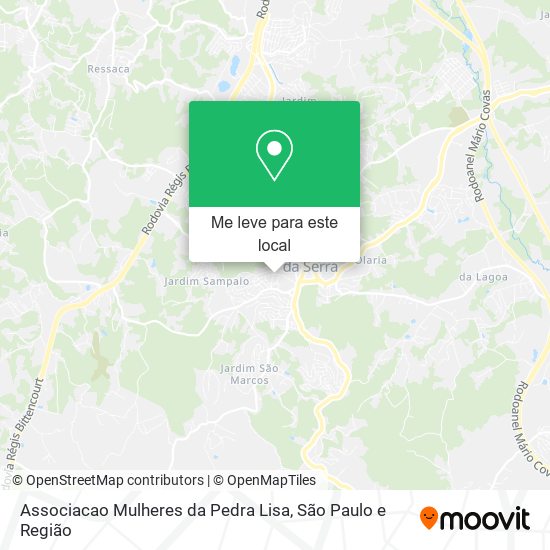 Associacao Mulheres da Pedra Lisa mapa