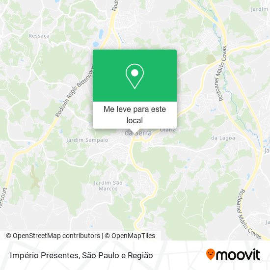 Império Presentes mapa