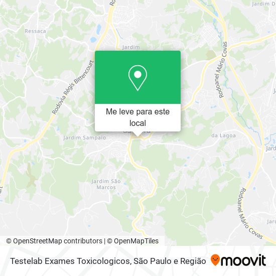 Testelab Exames Toxicologicos mapa