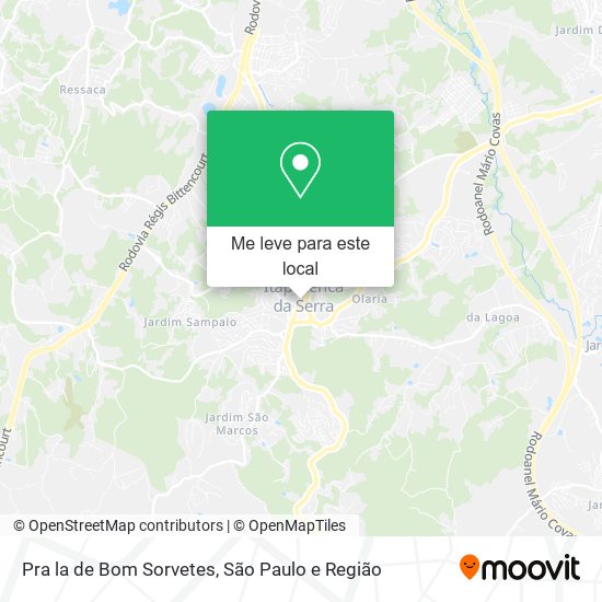 Pra la de Bom Sorvetes mapa