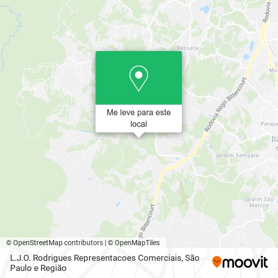 L.J.O. Rodrigues Representacoes Comerciais mapa