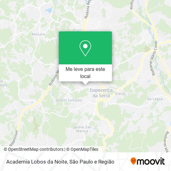 Academia Lobos da Noite mapa
