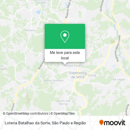 Loteria Batalhao da Sorte mapa