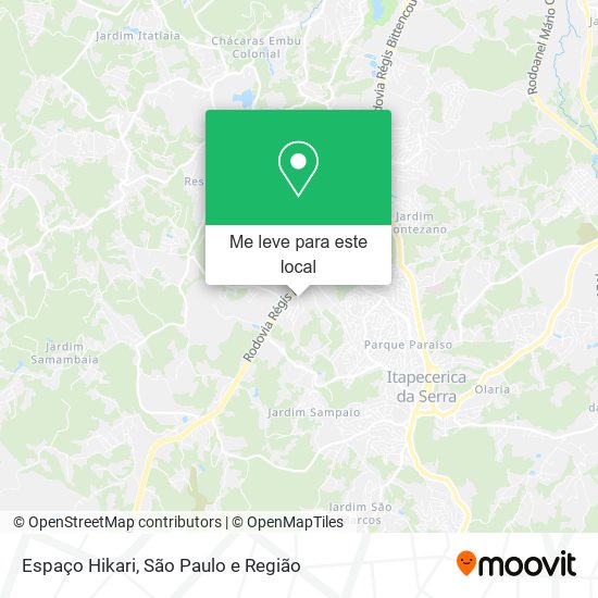 Espaço Hikari mapa