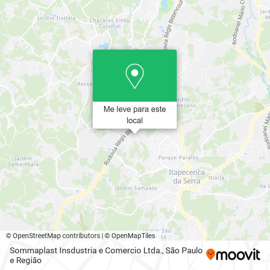 Sommaplast Insdustria e Comercio Ltda. mapa