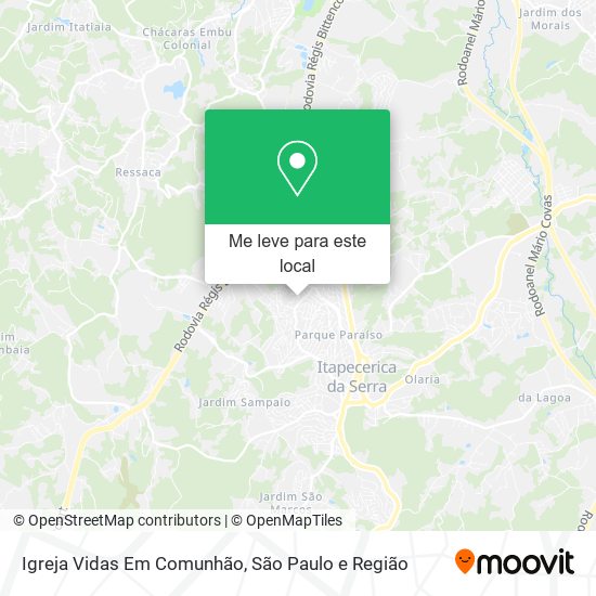 Igreja Vidas Em Comunhão mapa