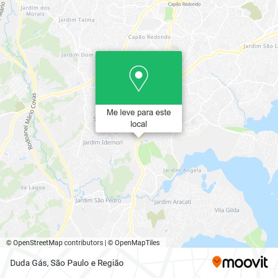 Duda Gás mapa