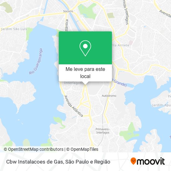 Cbw Instalacoes de Gas mapa