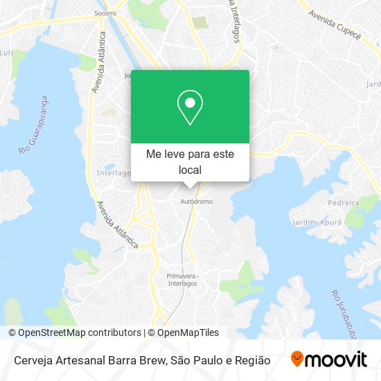 Cerveja Artesanal Barra Brew mapa
